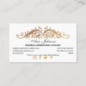 Carte De Visite Élégantes perruques d'or (Dos)