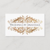 Carte De Visite Élégantes perruques d'or (Devant)