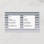 Carte De Visite Élégantes rayures (Dos)