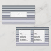 Carte De Visite Élégantes rayures (Devant / Derrière)