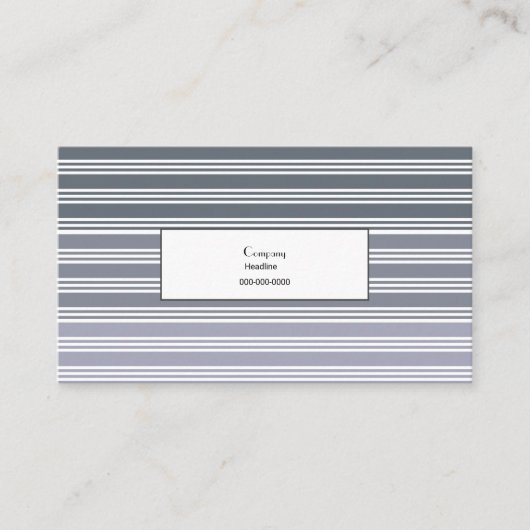 Carte De Visite Élégantes rayures (Devant)