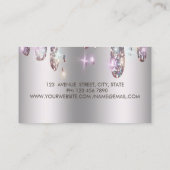 Carte De Visite Élégants Lavettes, Boulangerie Fleur Mixer (Dos)