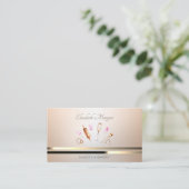 Carte De Visite Élégants outils de boulangerie professionnelle Gol (Debout devant)