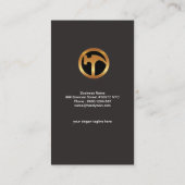 Carte De Visite Élégants simples simples abaissent le bricoleur (Dos)