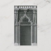 Carte De Visite Élément architectural ancien, porte gothique (Dos)