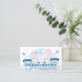 Carte De Visite Élément de soin pour bébé éléphant Spa baignoire T (Debout devant)