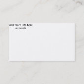 Carte De Visite Élément énergique du feu de la géométrie (Dos)