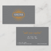 Carte De Visite Elément ornemental brillant (Devant / Derrière)