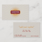 Carte De Visite Elément ornemental brillant (Devant / Derrière)