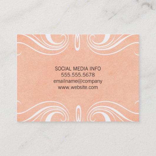 Carte De Visite Eléments chics (Dos)