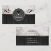 Carte De Visite Eléments de finition en bois de marbre précieux (Devant / Derrière)