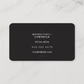 Carte De Visite Éléments de rayons de texture en ardoise rustique (Dos)