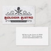 Carte De Visite Éléments du logiciel | Restaurant (Devant / Derrière)