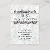 Carte De Visite Éléments naturels | MARBRE BLANC (Devant)