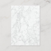 Carte De Visite Éléments naturels | MARBRE BLANC (Dos)