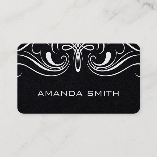 Carte De Visite Eléments simples Noir (Devant)