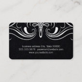 Carte De Visite Eléments simples Noir (Dos)