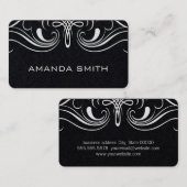 Carte De Visite Eléments simples Noir (Devant / Derrière)