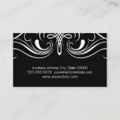 Carte De Visite Eléments simples Noir (Dos)