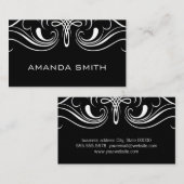 Carte De Visite Eléments simples Noir (Devant / Derrière)