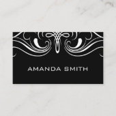 Carte De Visite Eléments simples Noir (Devant)