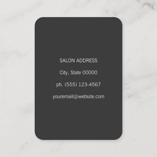 Carte De Visite Éléments soignés (Dos)