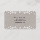 Carte De Visite Éléments soignés (Dos)