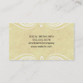 Carte De Visite Éléments soignés (Dos)