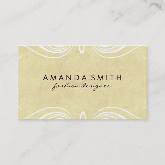 Carte De Visite Éléments soignés (Devant)