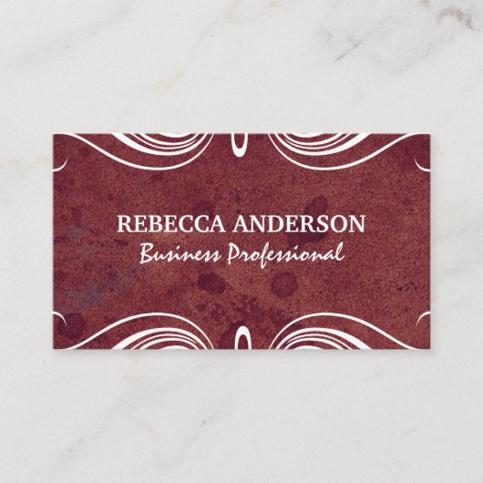 Carte De Visite Éléments soignés | Arrière - plan de texture (Devant)