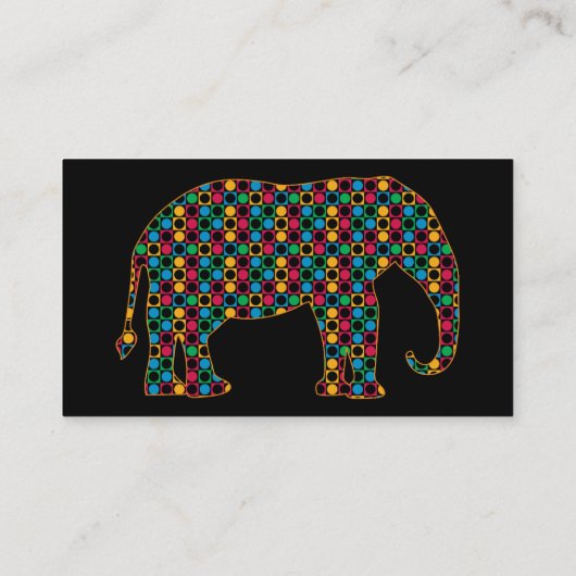Carte De Visite Eléphant (Dos)