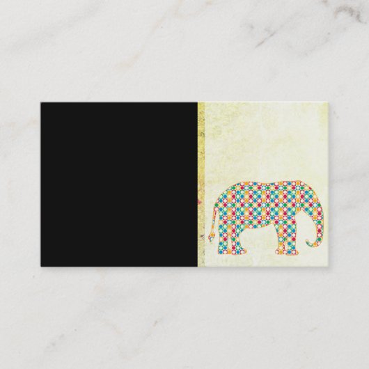 Carte De Visite Eléphant (Devant)
