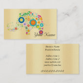 Carte De Visite Éléphant (Devant / Derrière)