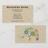 Carte De Visite Éléphant (Devant / Derrière)