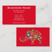 Carte De Visite Éléphant (Devant / Derrière)