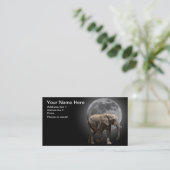CARTE DE VISITE ÉLÉPHANT #1 DE MOONGLOW (Debout devant)