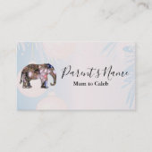 Carte De Visite Eléphant de graines de fée (Devant)