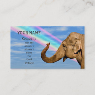 Carte De Visite Éléphant de ondulation