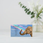 Carte De Visite Éléphant de ondulation (Debout devant)