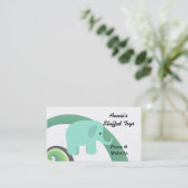 Carte De Visite Eléphant mignon (Debout devant)