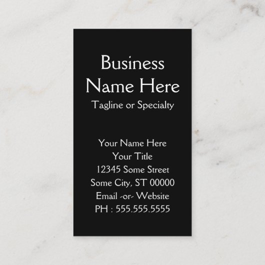 Carte De Visite éléphant orné (Dos)