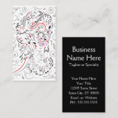 Carte De Visite éléphant orné (Devant / Derrière)