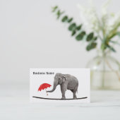 Carte De Visite Eléphant sur un corde raide (Debout devant)