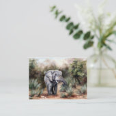 Carte De Visite Éléphant venant par Artcard (Debout devant)