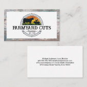 Carte De Visite Élevage | Bordure du bois (Devant / Derrière)