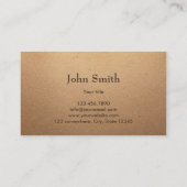 Carte De Visite Élevage de porc élevage rustique Kraft (Dos)