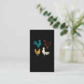 Carte De Visite Élevage de poulet à la poule (Debout devant)