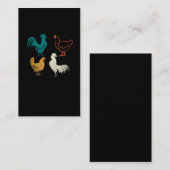 Carte De Visite Élevage de poulet à la poule (Devant / Derrière)