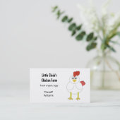 Carte De Visite Élevage de poulets (Debout devant)