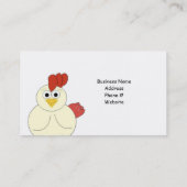 Carte De Visite Élevage de poulets (Dos)